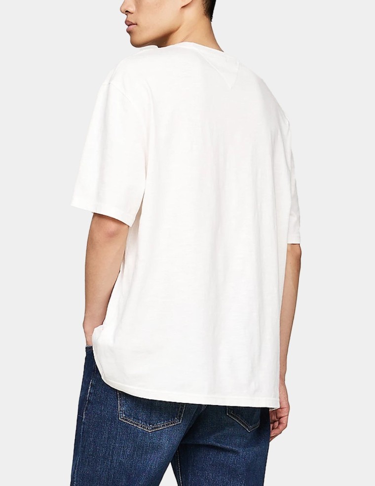 T-shirt TOMMY JEANS oversized rwb twist tee ancient white